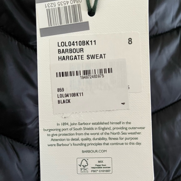 NEW Barbour Hargate Quilted Jacket 8 *Runs small* - Picture 3 of 7